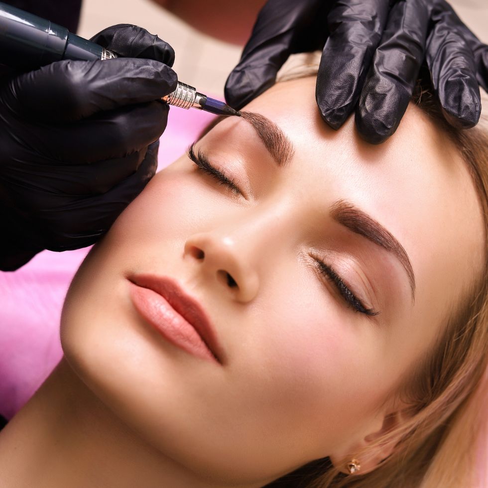 Cejas efecto polvo